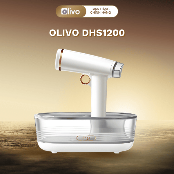 Bàn Là Hơi Nước Cầm Tay OLIVO DHS1200 - Cấp Nước Tự Động, Công Suất Lớn, Là Ủi Nhanh Phẳng, Nhỏ Gọn Tiện Lợi