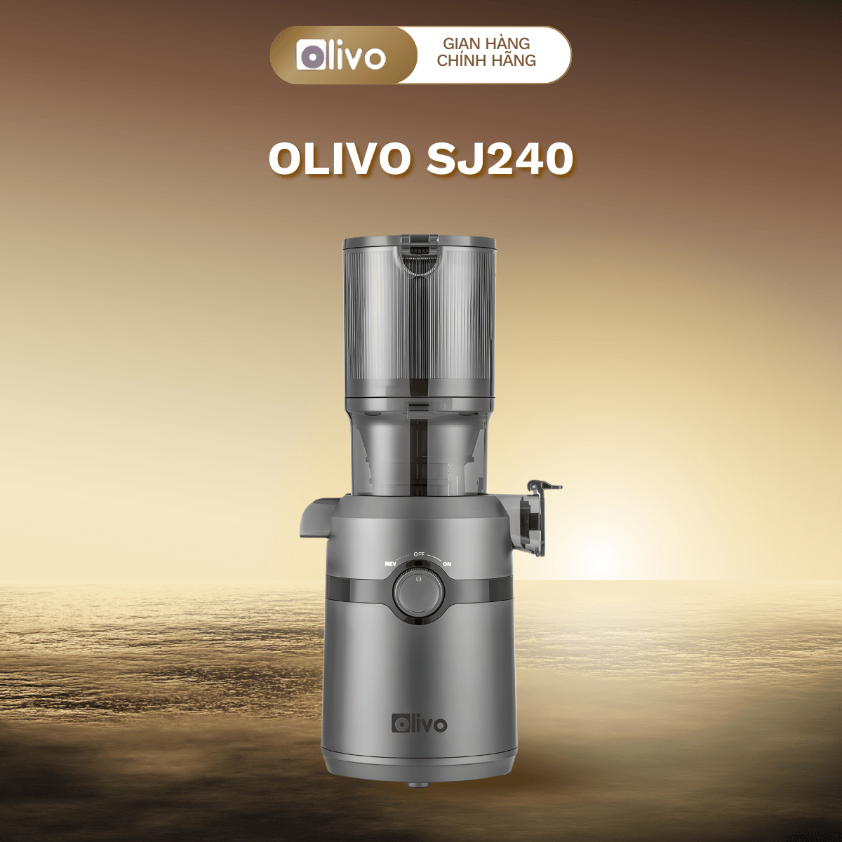 Máy Ép Chậm OLIVO SJ240 - Phiên Bản Giới Hạn Màu Titanium- Giải Pháp Hoàn Hảo Cho Việc Ép Trái Cây
