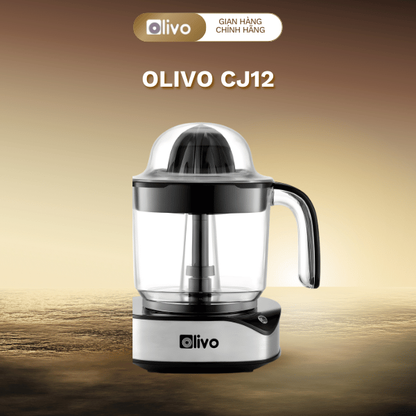 Máy Vắt Cam Cao Cấp OLIVO CJ12 - Thiết Kế Hiện Đại, Dung Tích 1.2L, Vắt Kiệt 100% Nước Cam