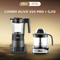 Combo Olivo X24 Pro + CJ12 – Nồi Chiên Không Dầu 24L & Máy Ép Trái Cây – Gia Dụng Nhà Bếp Cao Cấp Chính Hãng